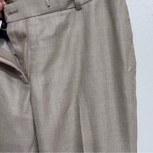 Brooks Brothers NWT Women’s Lucia Fit Wool, Linen, and Silk Beige Dress Pants, 6 - Picture 8 of 16